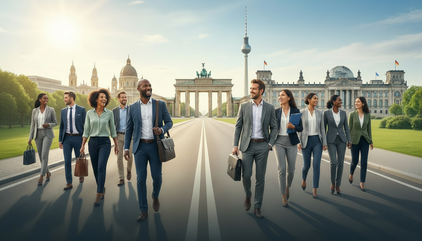 Moderne Bürogebäude in Deutschland